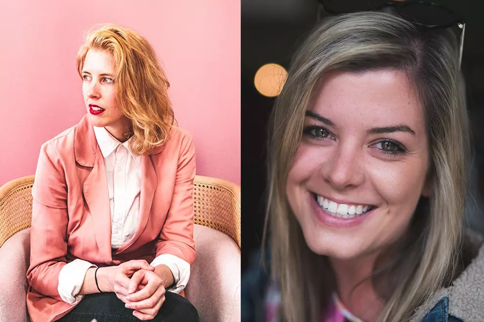 Ainslie Wills (pic by Rcstills) and Charlotte Abroms (pic by Benemac)