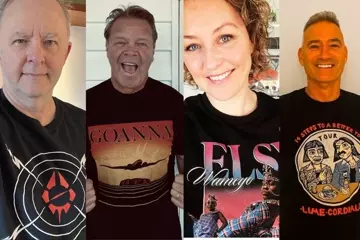 LtoR: Prime Minister Anthony Albanese, Troy Cassar-Daley, Zan Rowe, Anthony Field.  