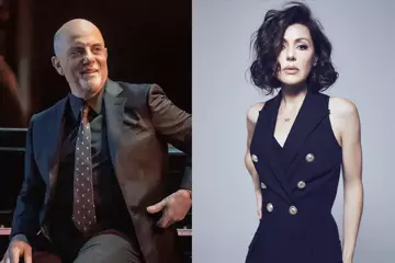 Billy Joel (pic by Myrna Suarez) & Tina Arena