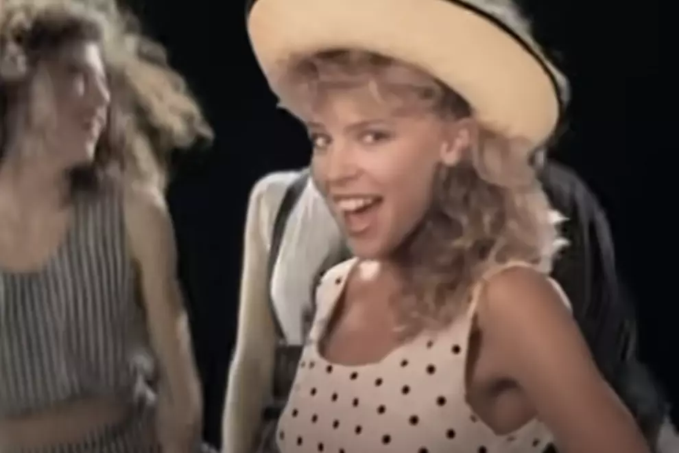 Kylie Minogue in the 'Loco-Motion' music video