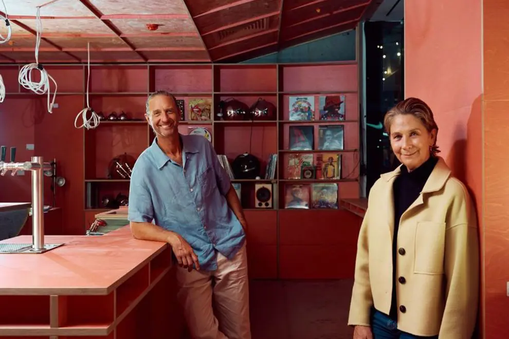 Justin and Bettina Hemmes at JAM Record Bar