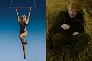 Photo of Miley Cyrus & Ed Sheeran