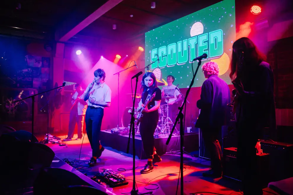 Adelaide band Coldwave performing at Scouted 2022