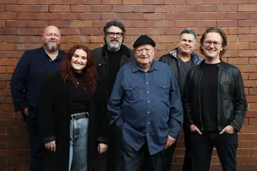 L-R: Dan Biddle, Katie Krollig, Rob Giovannoni, Michael Chugg AM, Stephen Wade, Andrew Stone