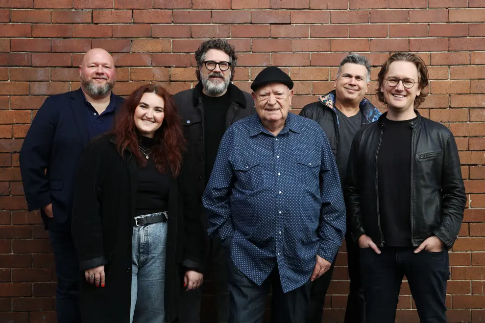 L-R: Dan Biddle, Katie Krollig, Rob Giovannoni, Michael Chugg AM, Stephen Wade, Andrew Stone