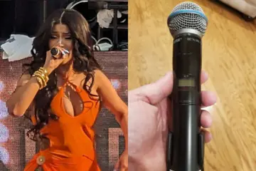 Cardi B + the offending microphone