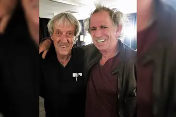 Sam Cutler with Keith Richards