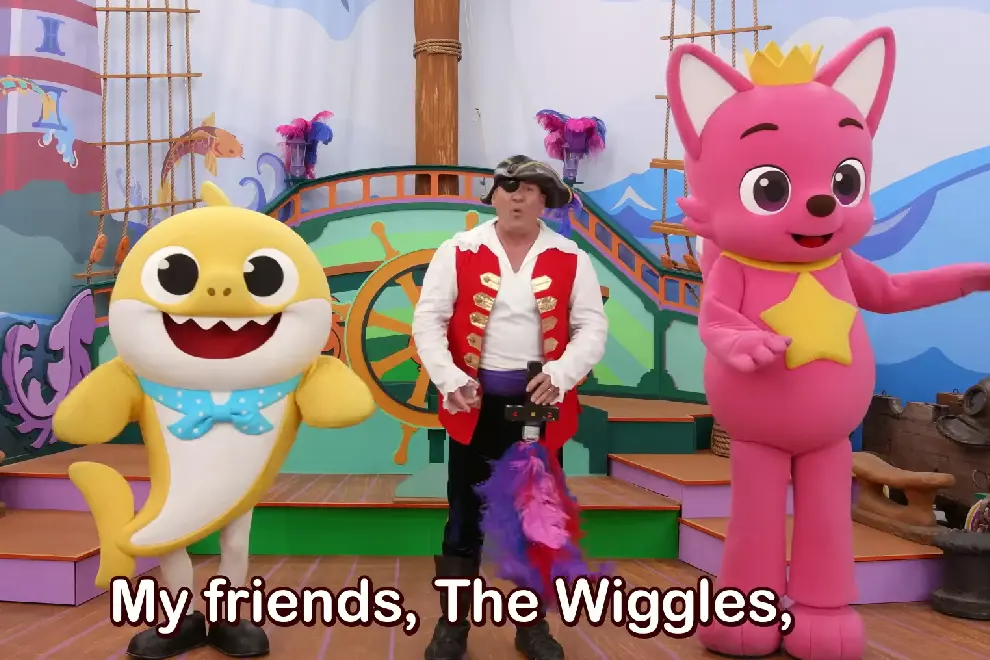 Captain Feathersword with Baby Shark