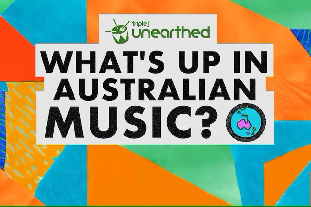 triple j's 'What's Up In Australian Music' survey poster