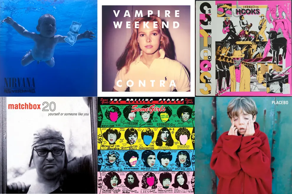 A selection of controversial album covers