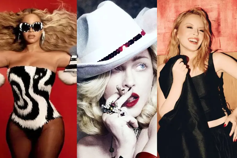 Beyoncé, Madonna, Kylie Minogue