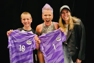 Willow Moore, P!nk and Matildas goalkeeper Lydia Williams