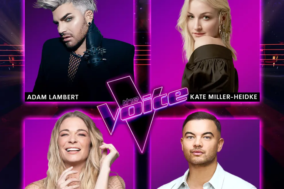 Adam Lambert, Kate Miller-Heidke, LeAnn Rimes & Guy Sebastian on 'The Voice Australia'