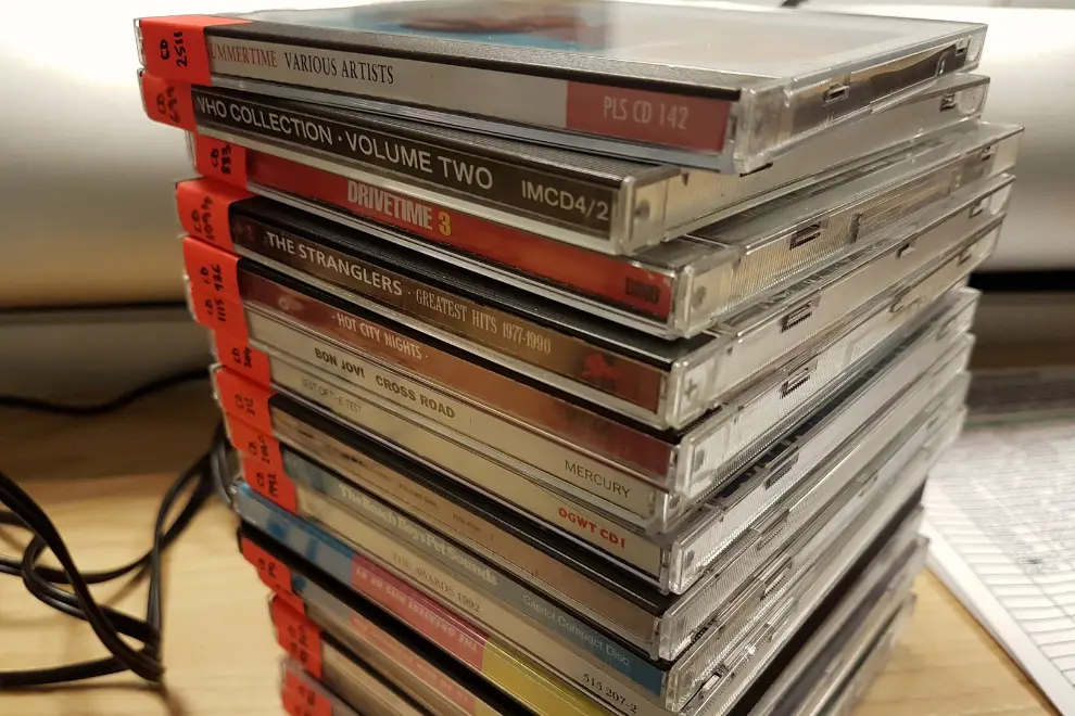 A pile of CDs
