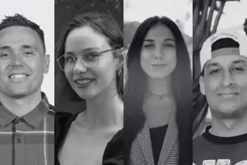 L-R: Adrian Burke, Alison Bremner, Taylor Dwyer, Benjamin James