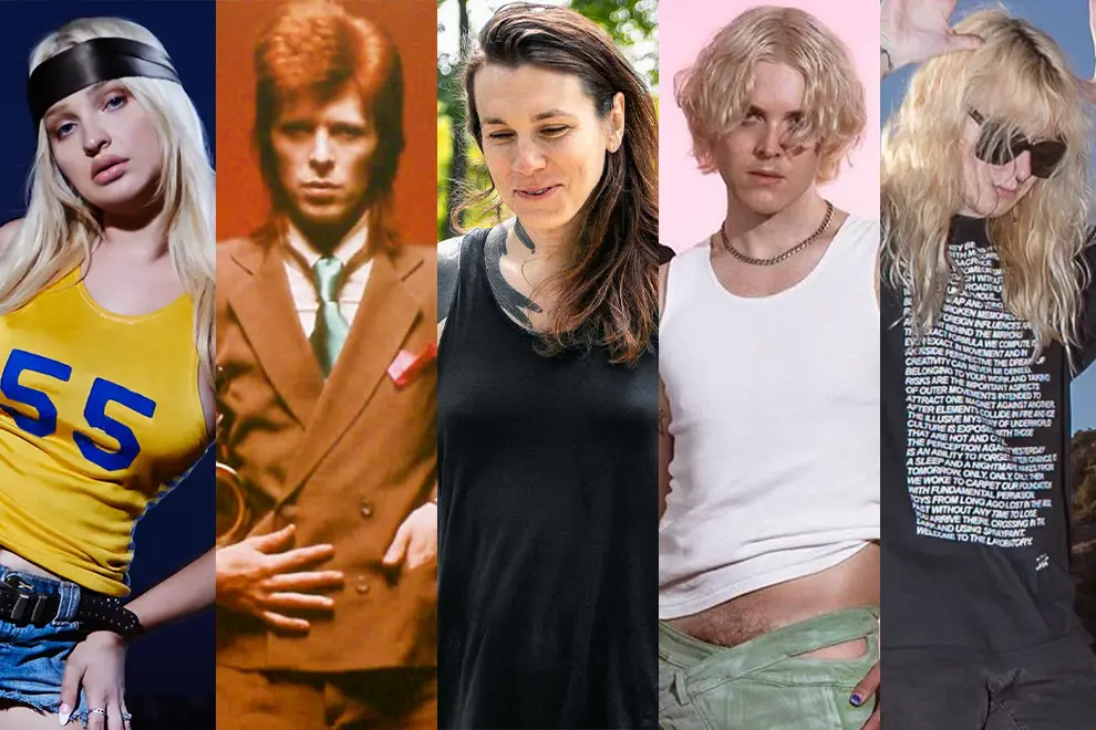 Kim Petras + David Bowie + Laura Jane Grace + Tim Nelson of Cub Sport + Laura Les of 100 Gecs
