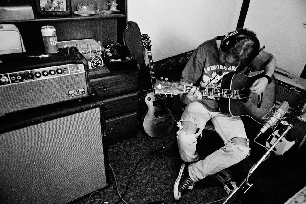 Rare footage of Bucket recording their EP 'Flounder' in 1994