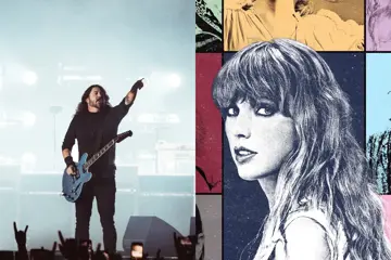 Dave Grohl in Perth, Taylor Swift's 'Eras Tour' poster
