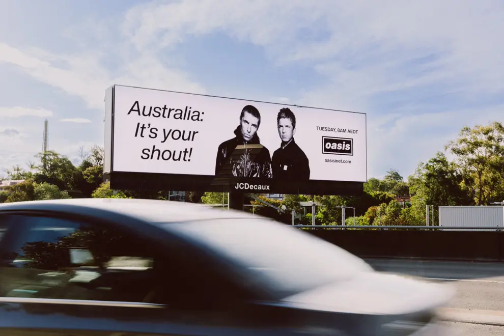 Oasis Australian Billboard