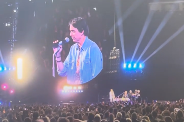 Ralph Macchio with Coldplay in Melbourne