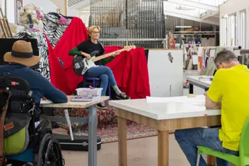 Janet English Sitting For A Portrait