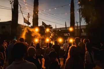 Adelaide band PASH performing on the Pirate Life stage