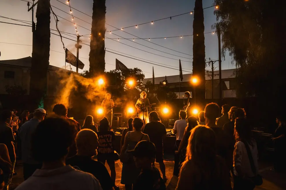 Adelaide band PASH performing on the Pirate Life stage