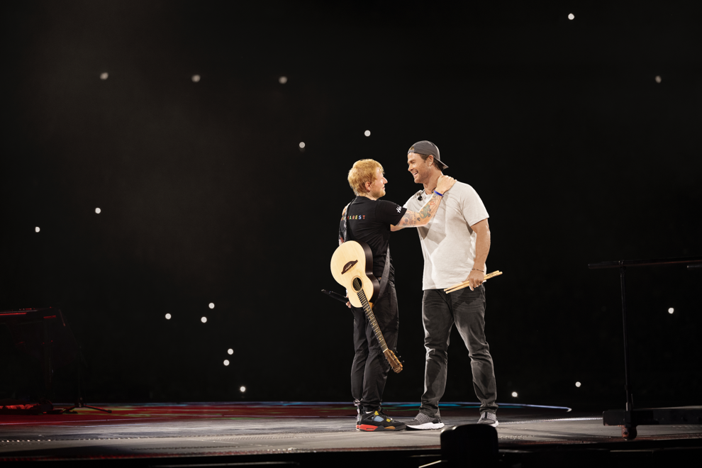 Ed Sheeran and Chris Hemsworth