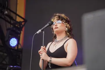 Lola Young performing at Beyond The Valley Festival