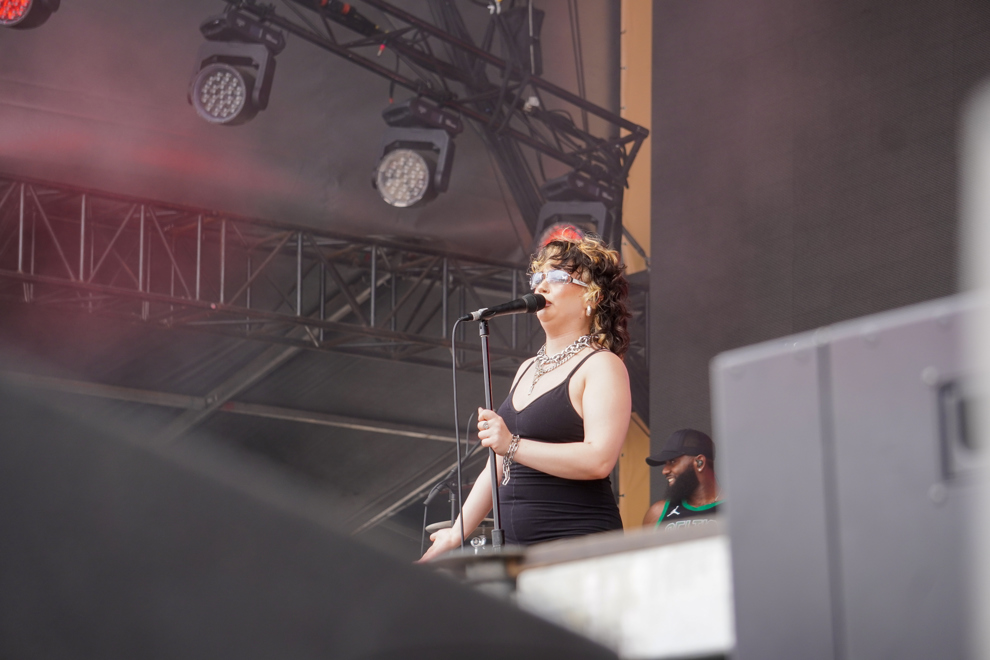 Lola Young performing at Beyond The Valley Festival