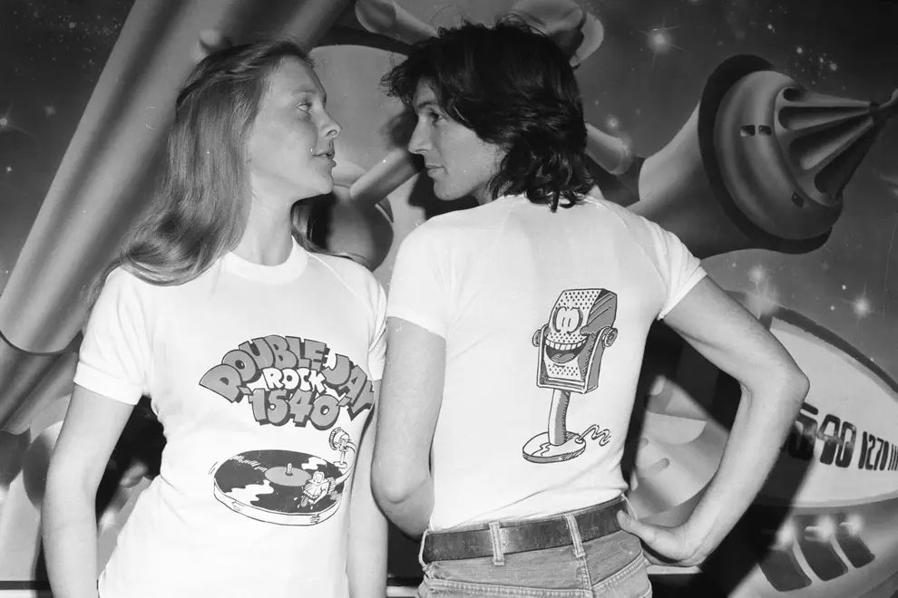 Sammy Collins and Arnold Frolows in 1975