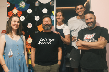 The crew at Suitcase Records