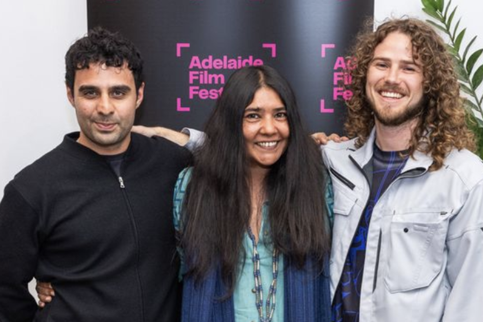 Naveed Farro, Naina Sen, and Harrison Hall