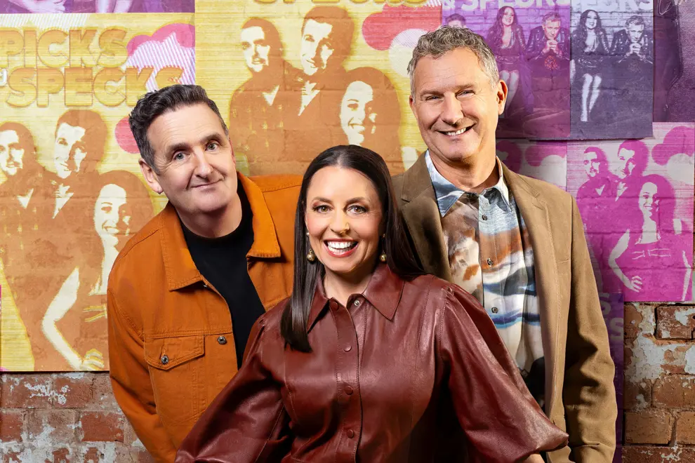 Spicks & Specks' Alan Brough, Myf Warhurst & Adam Hills