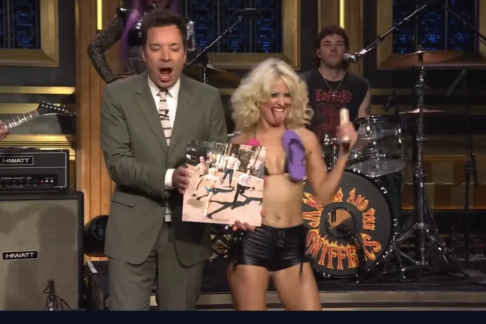 Amyl And The Sniffers live on The Tonight Show Starring Jimmy Fallon