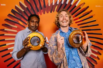 King Stingray's Theo Dimathaya Burarrwanga and Roy Kellaway