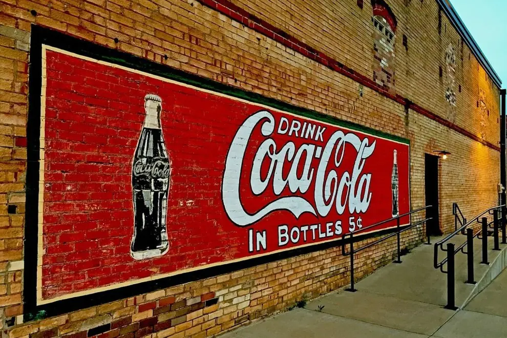 Historic Coca-Cola Mural in Kilgore, Texas