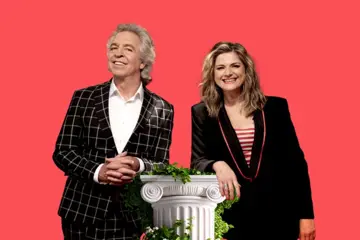 RocKwiz Live's Brian Nankervis and Julia Zemiro