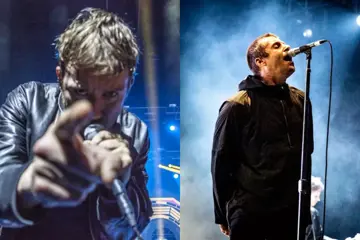 Blur's Damon Albarn, Oasis's Liam Gallagher