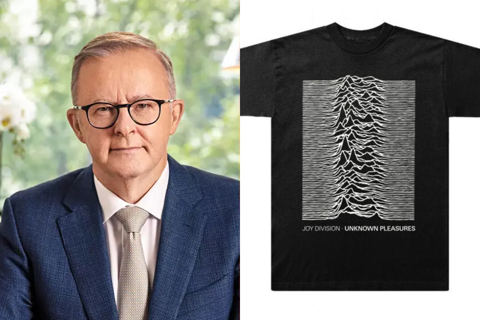 Anthony Albanese, 'Unknown Pleasures' t-shirt