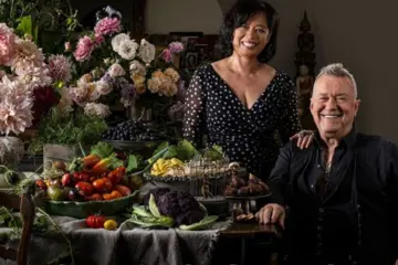 Jane and Jimmy Barnes on the 'Seasons Where the River Bends' book cover