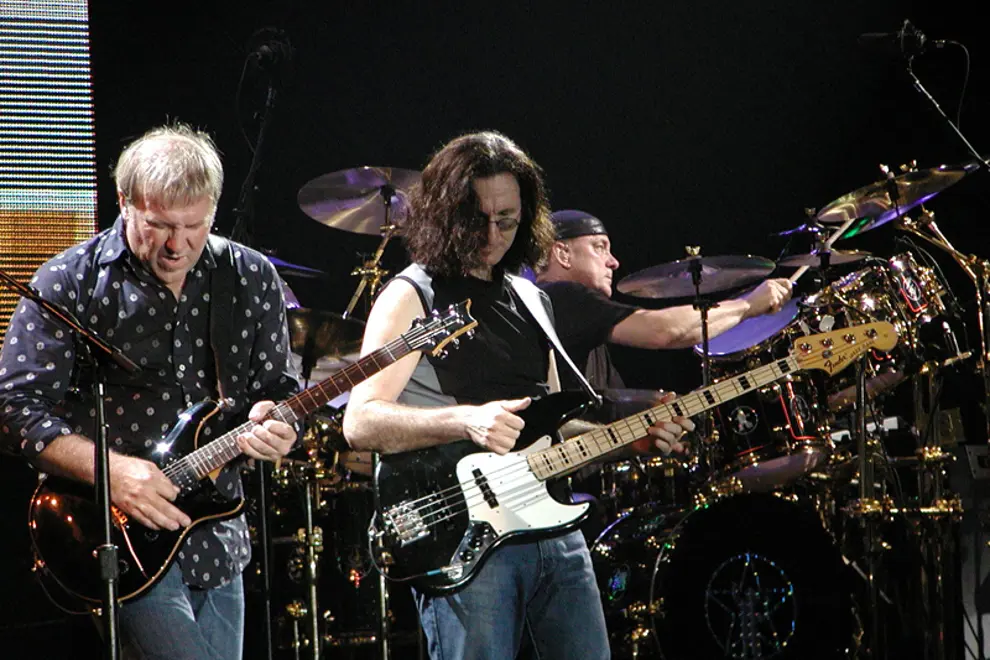 Rush performing live