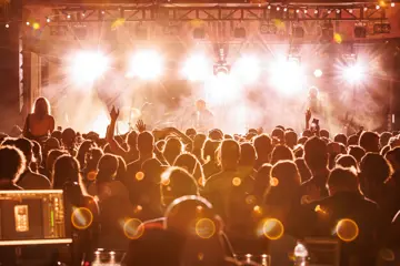 Crowd at music event