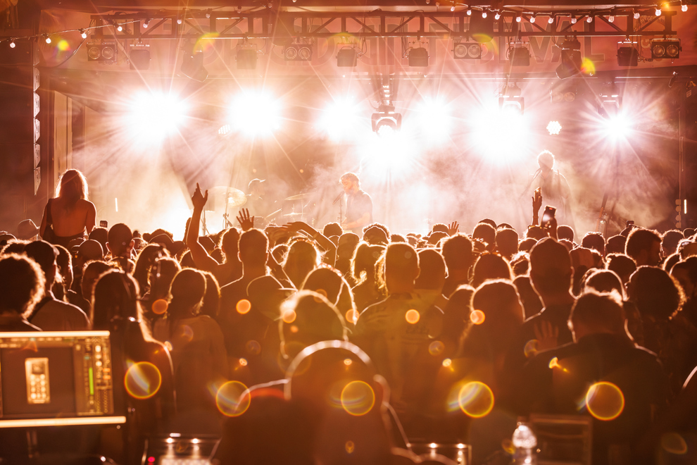 Crowd at music event