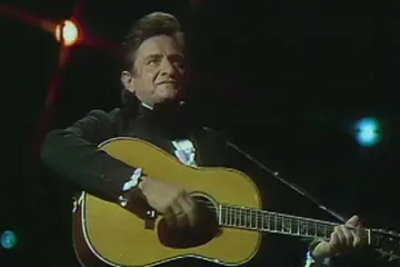 Johnny Cash in the 'I Walk The Line' (The Best of the Johnny Cash Show) video