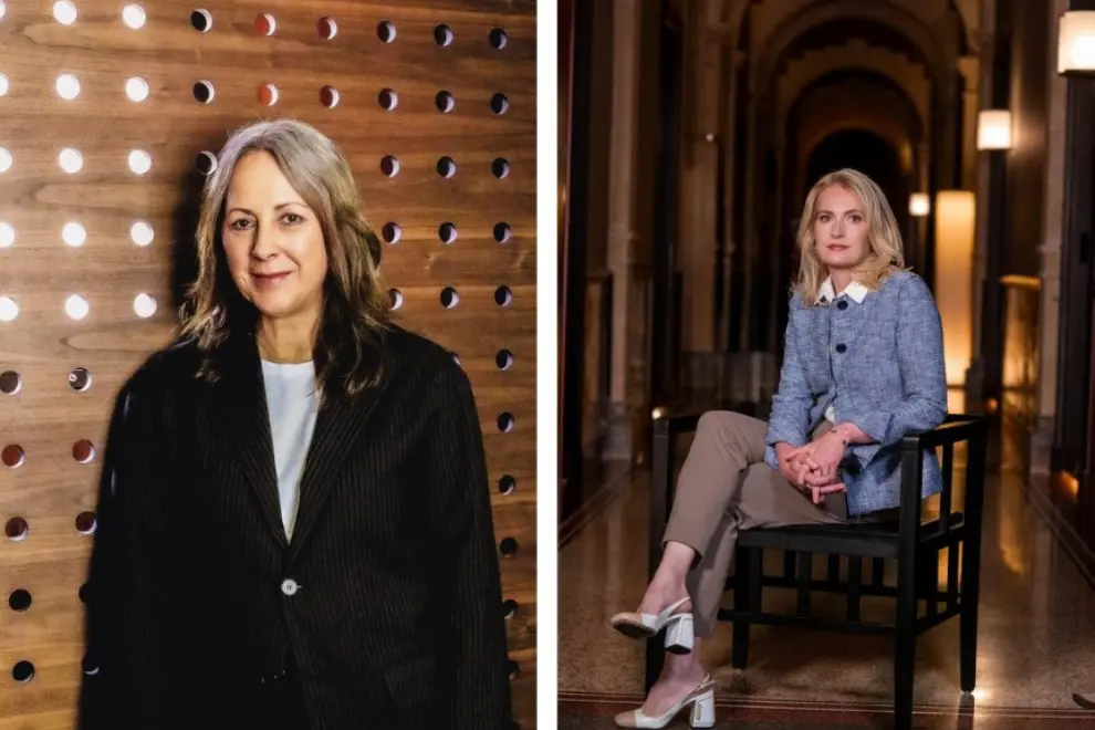 Mushroom Music Co-CEO Linda Bosidis, peermusic CEO Mary Megan Peer