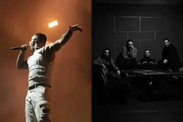 Winston McCall of Parkway Drive performing live, Architects