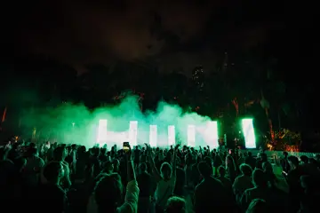 Maribou State performing at Southwave