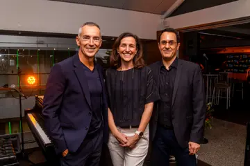 L-R: Dean Ormston (APRA AMCOS), Jennifer Brown (SOCAN), Gadi Oron (CISAC)
