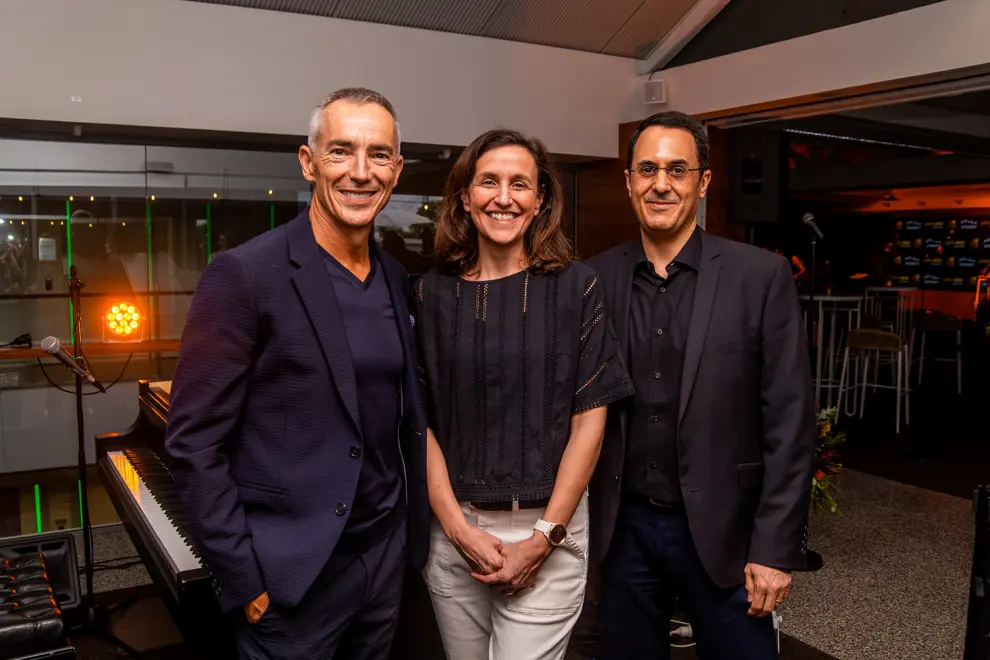 L-R: Dean Ormston (APRA AMCOS), Jennifer Brown (SOCAN), Gadi Oron (CISAC)